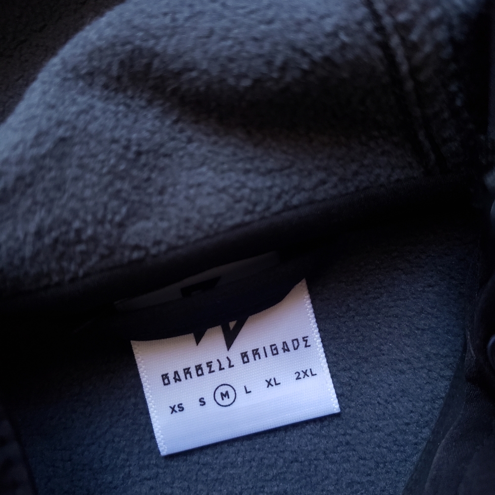 Barbell Brigade Soft Shell Black Jacket Medium - image 4